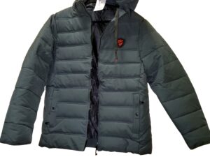 Winter Jacket, Gray Color, XL Size